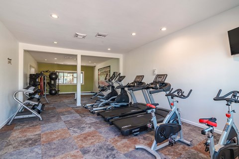 the gym at the preserve at green valley apartments co